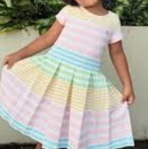 Polo by Ralph Lauren Multicolor Striped Kids Dress